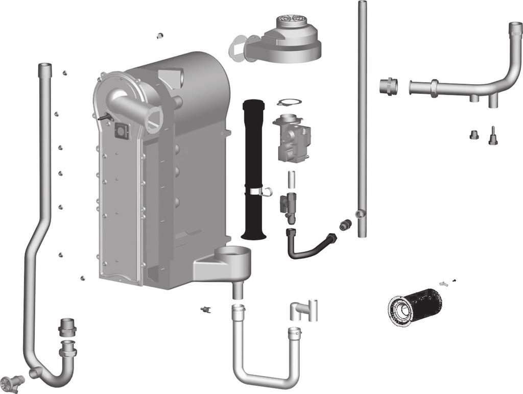 GAS Ultra Boiler Series 1 & 2 Heat Exchanger and Piping