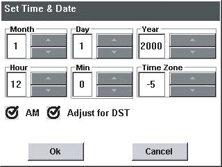 FA700KP-ADS Setup (cont'd) How to Set the Time and Date You can set the time and date from the Set Time & Date screen.