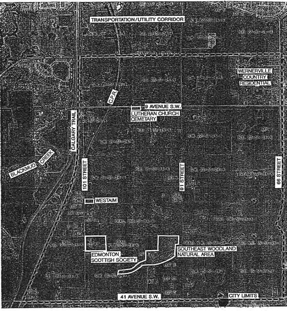 Figure 4 Site Features* (Bylaw 11870, January 5, 1999) Railway Religious Assembly Cemetery
