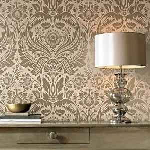 Vinyl wallpaper is tough, washable and ideal for kitchens and bathrooms.
