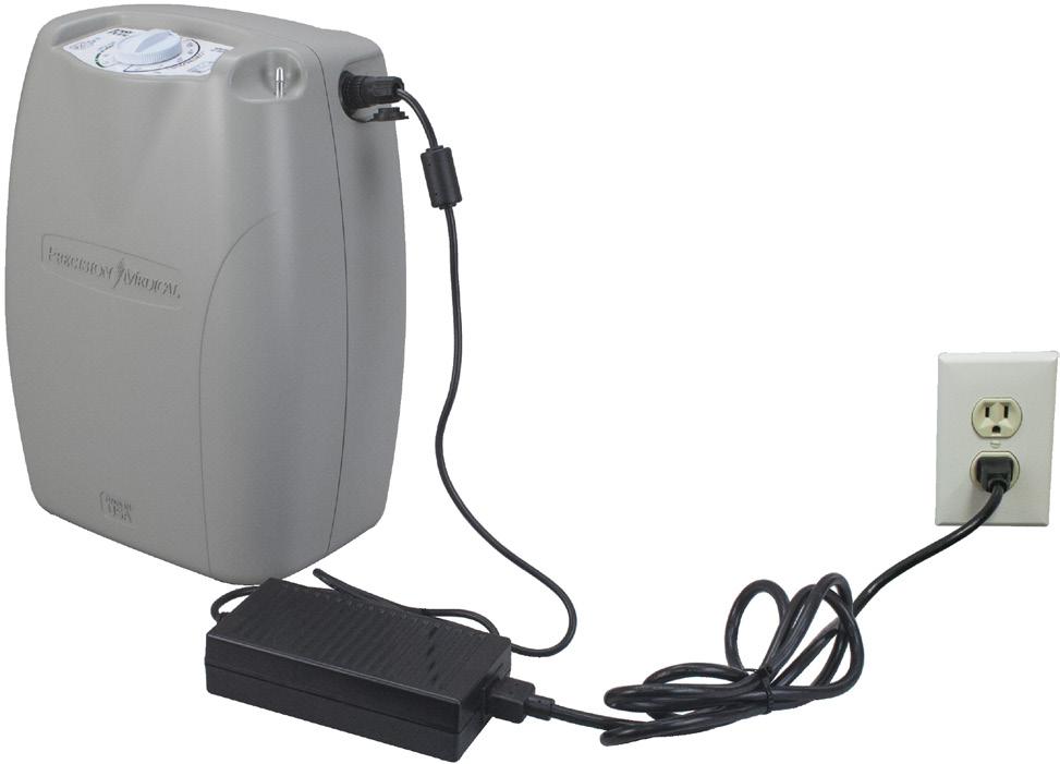 Charging Battery with AC Power Supply AC Power Supply: The AC Power Supply connects the TOC to a 100-240 VAC, 50/60 Hz wall outlet.