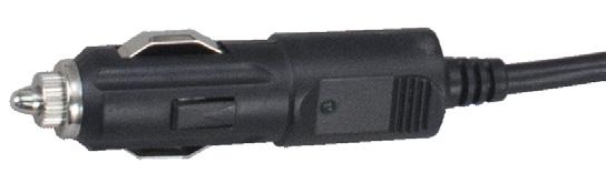 DC Power Cord: The DC Power Cord connects the TOC to an automobile s 12 VDC outlet.