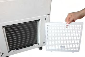 Monthly cleaning: Unload product Unplug unit Remove Freshboard TM (see Freshboard TM Manual) Allow the cooling unit to defrost for four hours Clean the outside of the unit with a damp cloth.