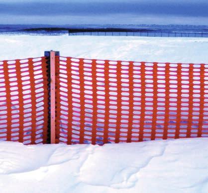 needed for both snow control and safety It is also efficient as a windbreak or sand barrier.