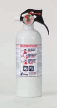 FIRE EXTINGUISHER Mariner 5 Fire Extinguisher Part number 435 Regular use UL Rated 5-B:C D I S P O S A B L E Suitable for use on Class B (liquids & gases) and Class The Kitchen/Garage unit is fitted
