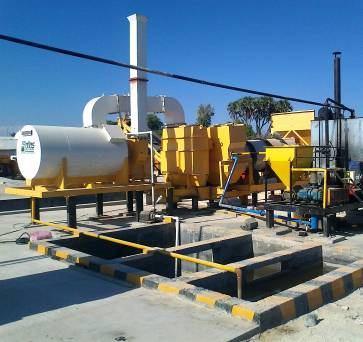 The speed of the pump is automatically controlled to discharge amount of bitumen at desired percentages of aggregate flow.