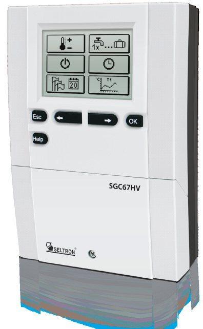 PROMATIC SGC Solar controllers HIGHLIGHTS ycontrol of up to 65 different hydraulic schemes. ymeasurement and display of gained energy. ysupport for electronic pumps (ErP).