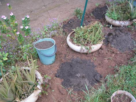 7. Using pit compost in the flower bed Pit compost can also be used to enhance all soils including those used for ornamental purposes in flower beds.