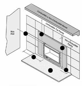 Fireplace Inserts 32 GSR Direct Vent Small 34 GSR Direct Vent Large Specifications The dimensions and clearances on this page are for reference only. Refer to the Owner s Manual prior to installation.