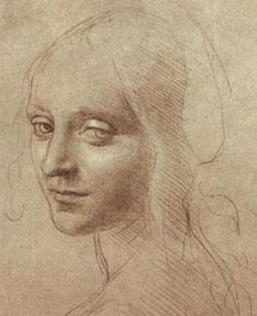 Line Leonardo da Vinci used a soft, sensitive soft line to create a