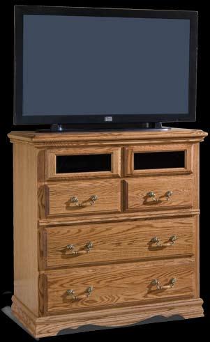 3-Drawer Console Entertainment Console Where space is a concern, the