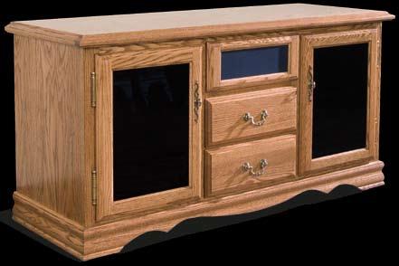 Below your TV, the 4 huge full extension drawers provide substantial