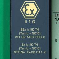 IEC/ATEX North American Max temperature T1 T1 842 F (450 C) T2 T2 572 F (300 C) T2 T2A 536 F (280 C) T2 T2B 500 F (260 C) T2 T2C 446 F (230 C) T2 T2D 419 F (215 C) T3 T3 392 F (200 C) T3 T3A 356 F