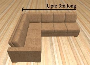 4 Large U-Shaped sofa continued.
