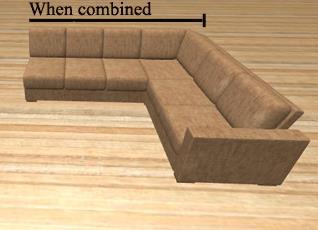 on the right and butt the armless ends up against each other in the middle, using this technique you can create a U shaped sofa which has a centre
