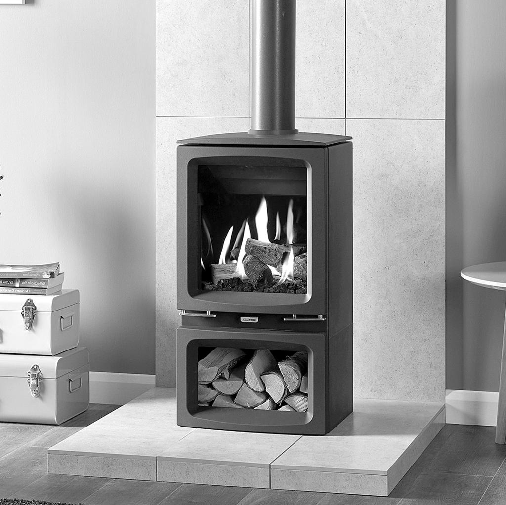 Vogue Range Balanced Flue Log Effect Stove With Upgradeable Control Valve Instructions for Use, Installation and Servicing For use in GB, IE (Great Britain and Republic of Ireland) IMPORTANT THE