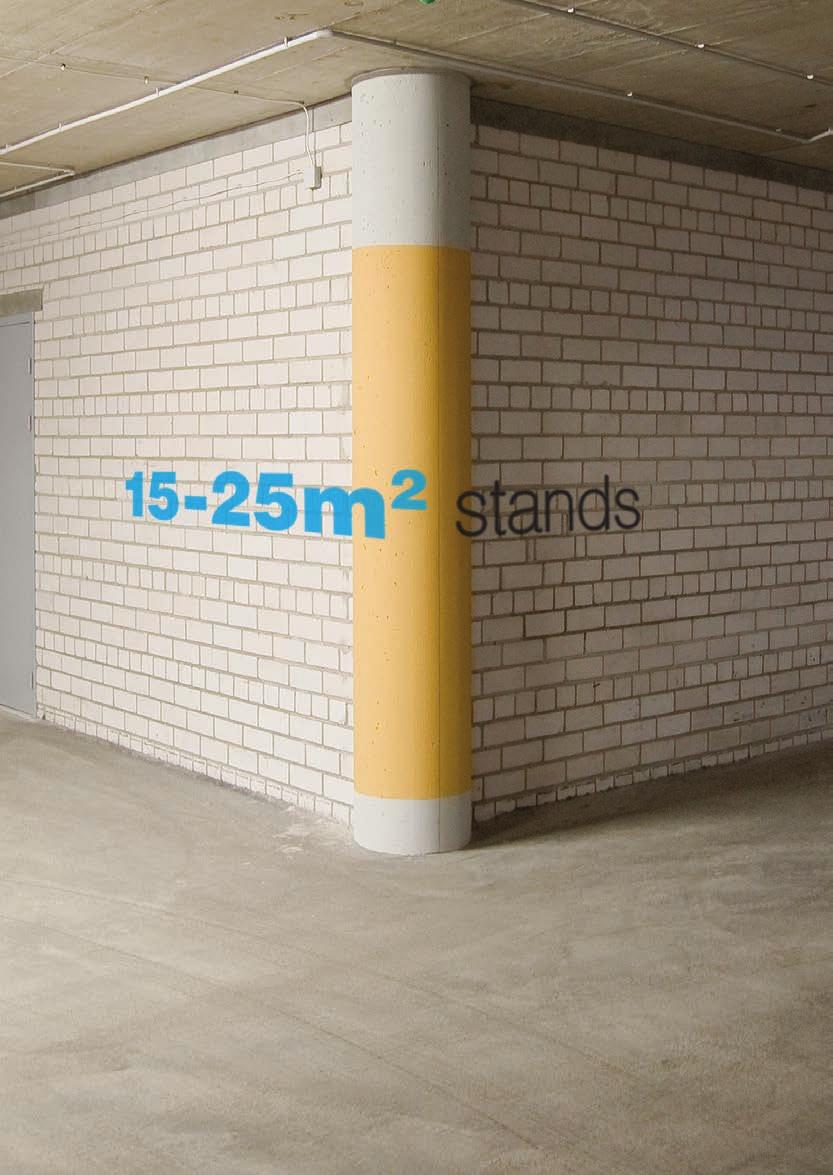15-25m 2 Stands Standard configurations from 15m 2-25m 2
