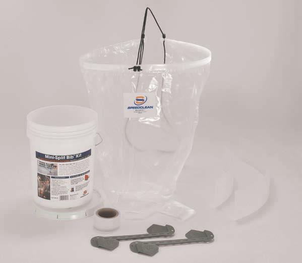 Coil Cleaning Mini-Split Bib Kit Safely Use Pressurized Water.
