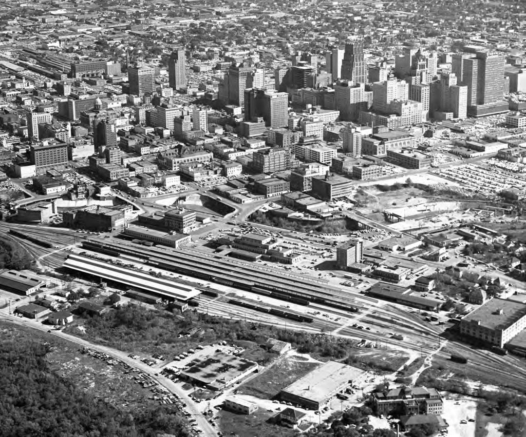 In the 1950 s Houston had an impressive skyline.