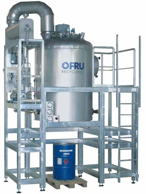 Your Expert in Solvent Recycling Solvent Recovery Plant ASC-1500 Vessel volume 1500 l, distillation rate approx.