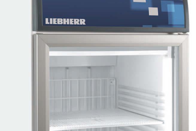 the products stored. Forced-air display freezers FDv 6 Fv 6 Lower energy consumption Thanks to the improved glass door insulation, the energy consumption has been reduced.