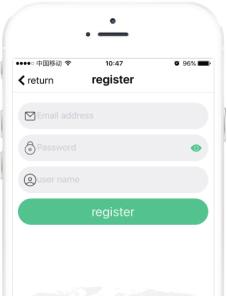 APP names: Apple users search: Carener S Android users search: Carener S After download the APP in smartphone, users need to register in APP.