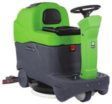 scrubber, the CT70 Rider can offer high performance cleaning for any area. This unique rider offers the maneuverability and visibility of a stand up machine but with the ergonomics of a rider.