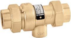 The Caleffi RPZ features minimal head loss and excellent flow rates. 15mm 574040 32mm 574700 20mm 574050 40mm 574800 25mm 574600 50mm 574900 Max. pressure: 1,000kPa Max.
