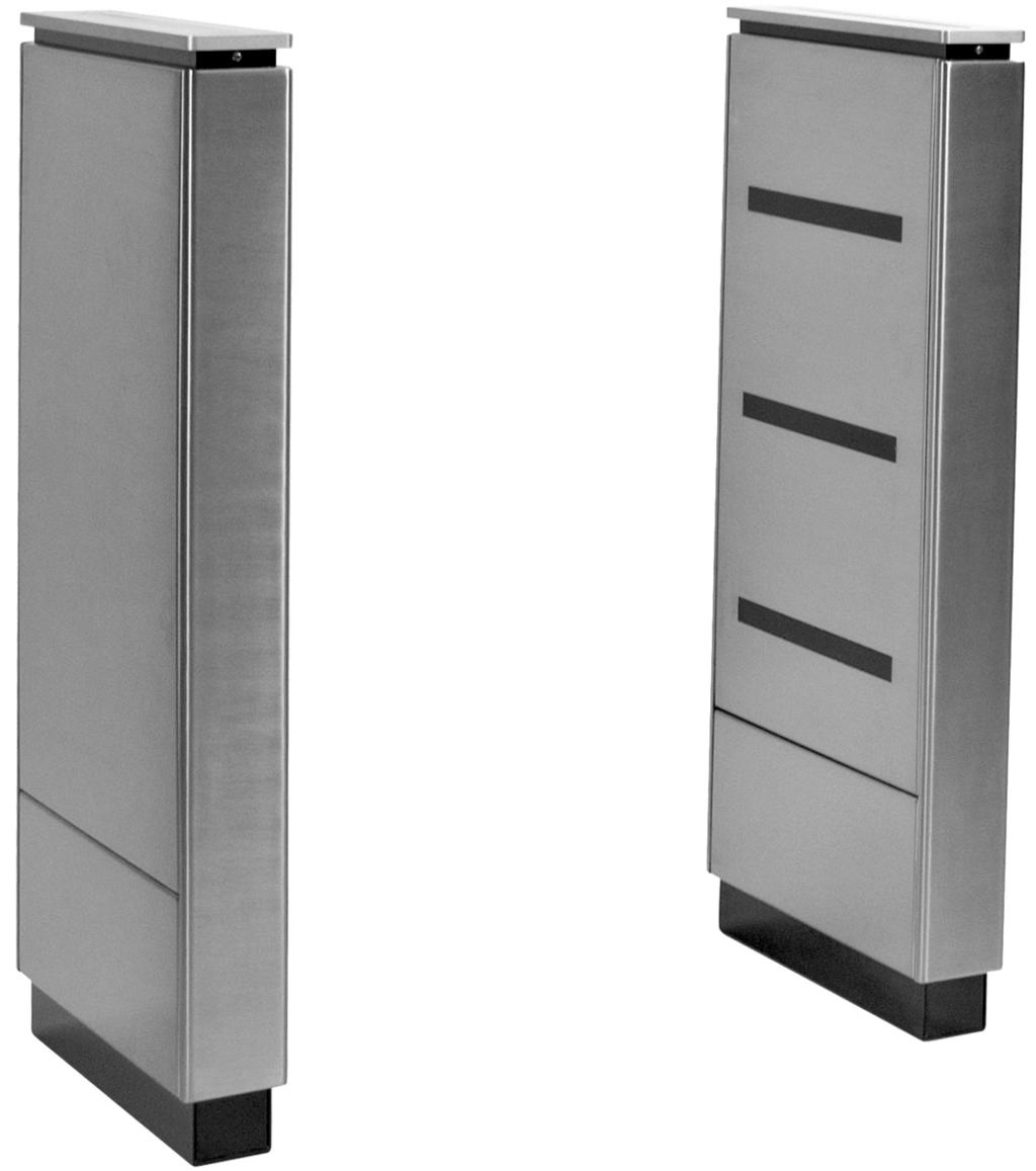 model The Supervisor 2000-SM is our thinnest barrier-free turnstile. Its compact form is well suited for applications where space is at a premium.