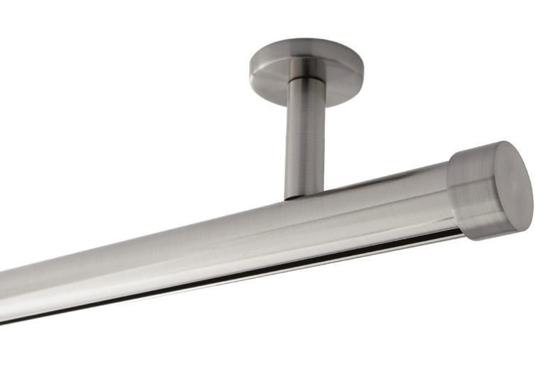 wall mount single rod kit // ceiling clip