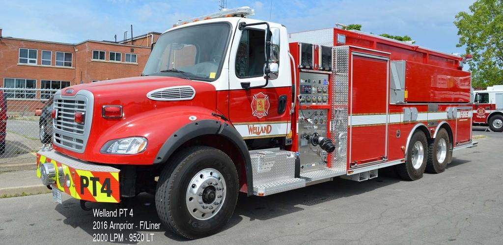 Welland Pumper-Tanker 4 now has a 2016 Freightliner/Arnprior rig with a