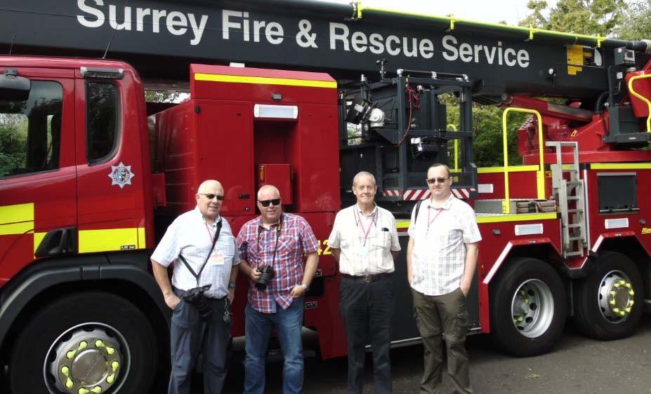 (Photos supplied by Colin Carter) The four UK OFBA members: left to right Simon Adamson, Colin