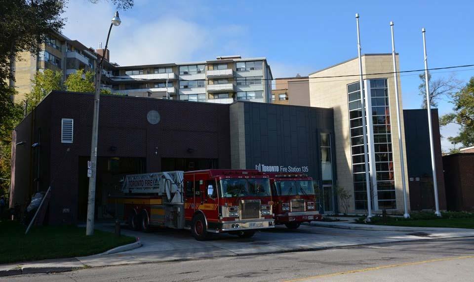 Toronto Fires Services newest hall in Forest Hill. Station 135, located at Chaplin Cres.