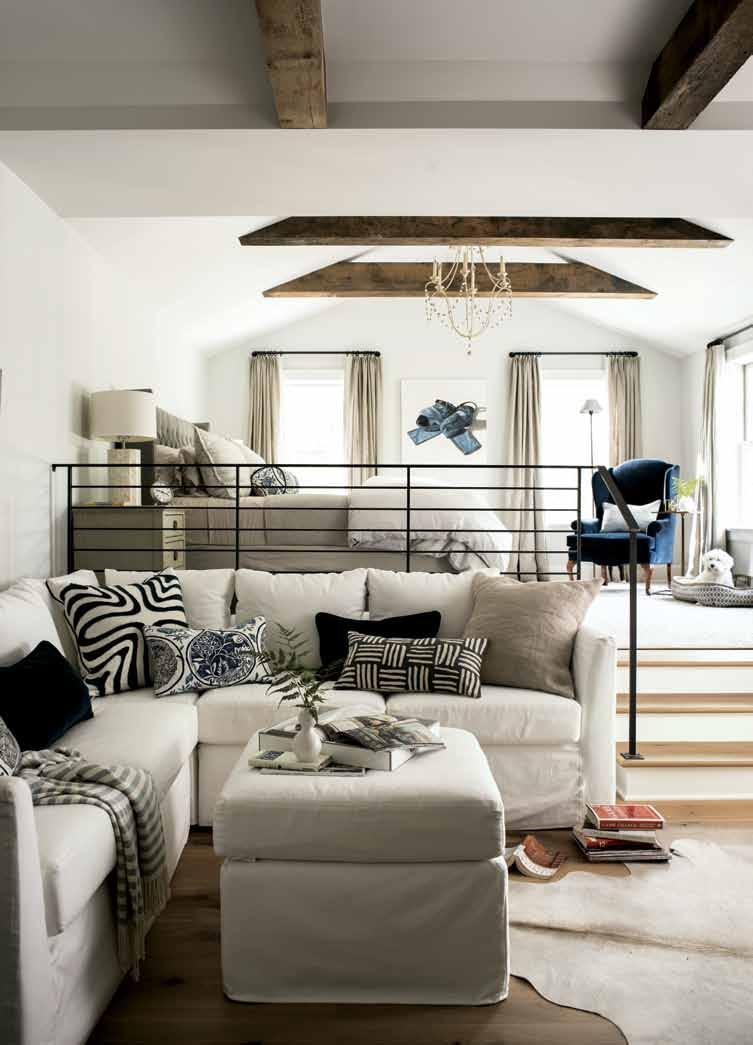 Interior designer Sara Jordan was involved from the start, recommending materials and finishes, even as she advised the couple on how to furnish their new home.