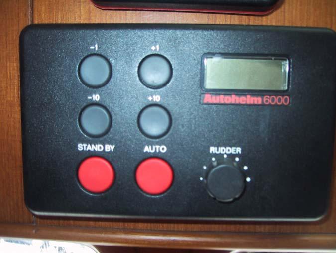 AUTOPILOT 1. The Autohelm 6000 is very easy to operate. There are 7 buttons and a course / status display.