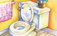 TOILET BOWLS You may not need a special cleaner just for the toilet. Baking soda or a non-chlorine scouring powder should do the job.