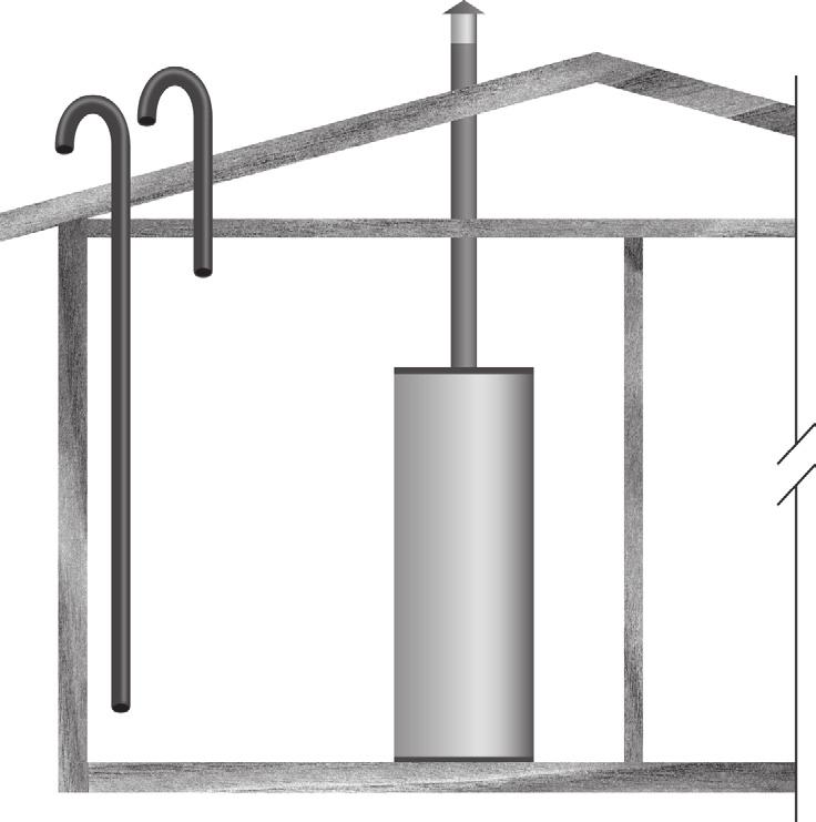 Outdoor Air Through Two Horizontal Ducts The confined space shall be provided with two permanent vertical ducts, one commencing within 12 inches (300 mm) of the top and one commencing within 12