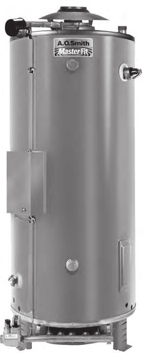 Instruction Manual commercial gas water heaters 500 Tennessee Waltz Parkway Ashland City, TN 37015 MODELS Btr 120-400(A) Btrc 120-400(A) SERIES 118/119 INSTALLATION - OPERATION - SERVICE -