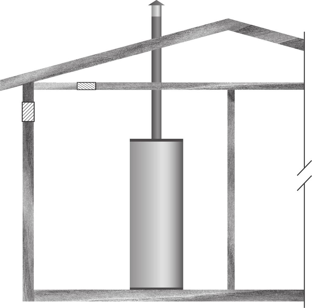 DO NOT refer to these illustrations for the purpose of vent installation. See Venting Installation on page 15 for complete venting installation instructions.