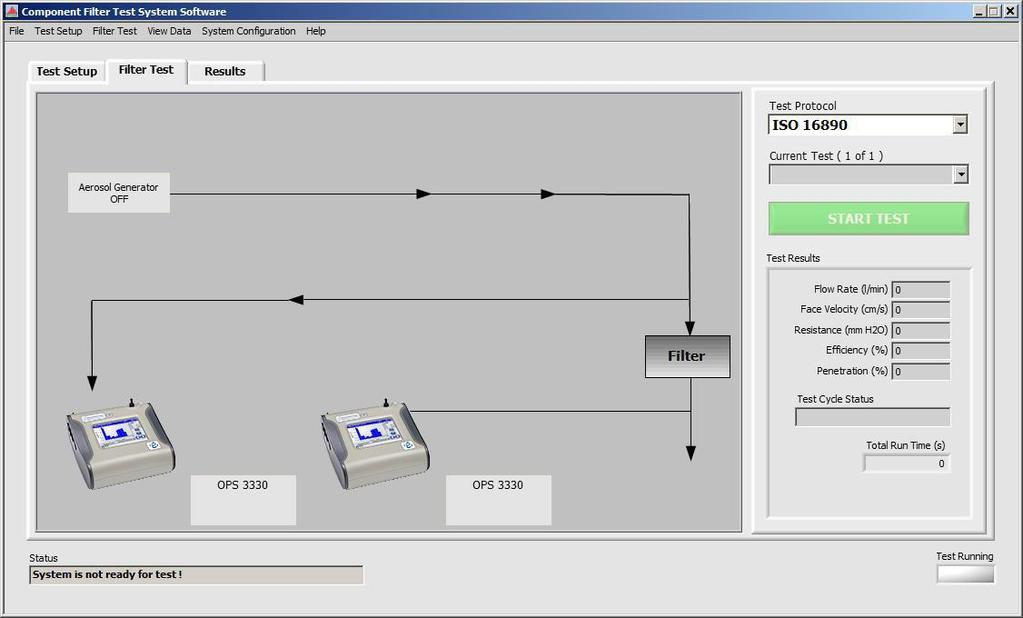 Figure 6: Screen capture of the CFTS software.