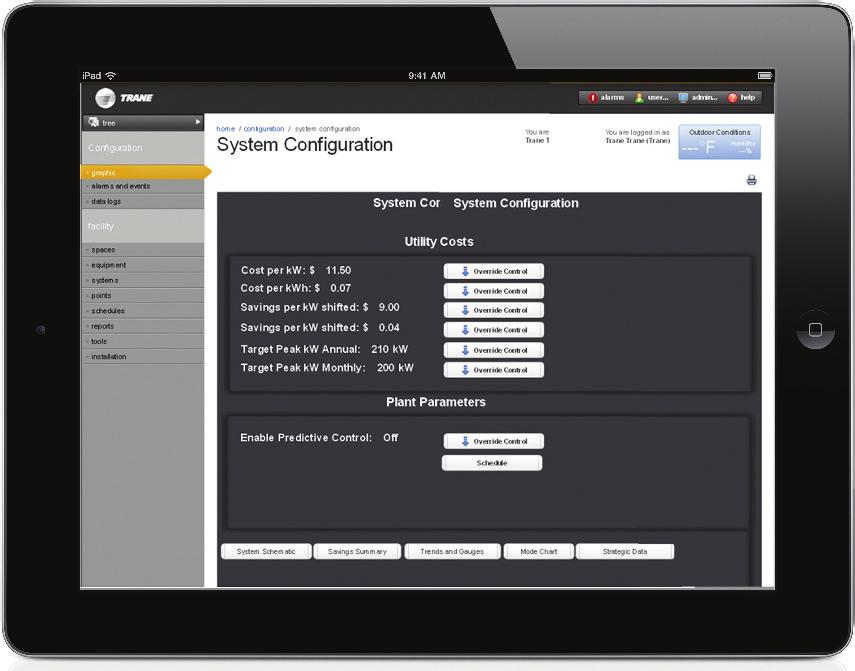Configuration screens and scheduling applications are easy to use and understand.