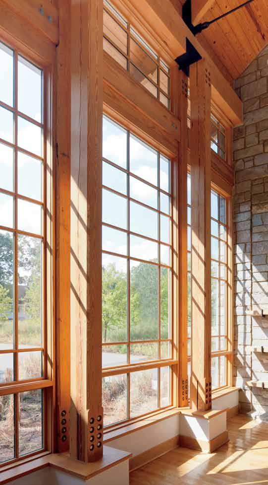It s about connecting the great outdoors with the great indoors with big expanses of glass, natural wood, and clean, bold lines.