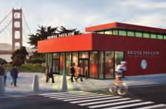 The new Golden Gate Bridge Pavilion is a 3,500-sq.-ft. visitor center and gift shop made from a pre-engineered kit designed by Jensen Architects and Project Frog.