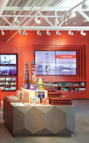 The new Golden Gate Bridge Pavilion is an engaging hybrid of retail and interpretive experiences.