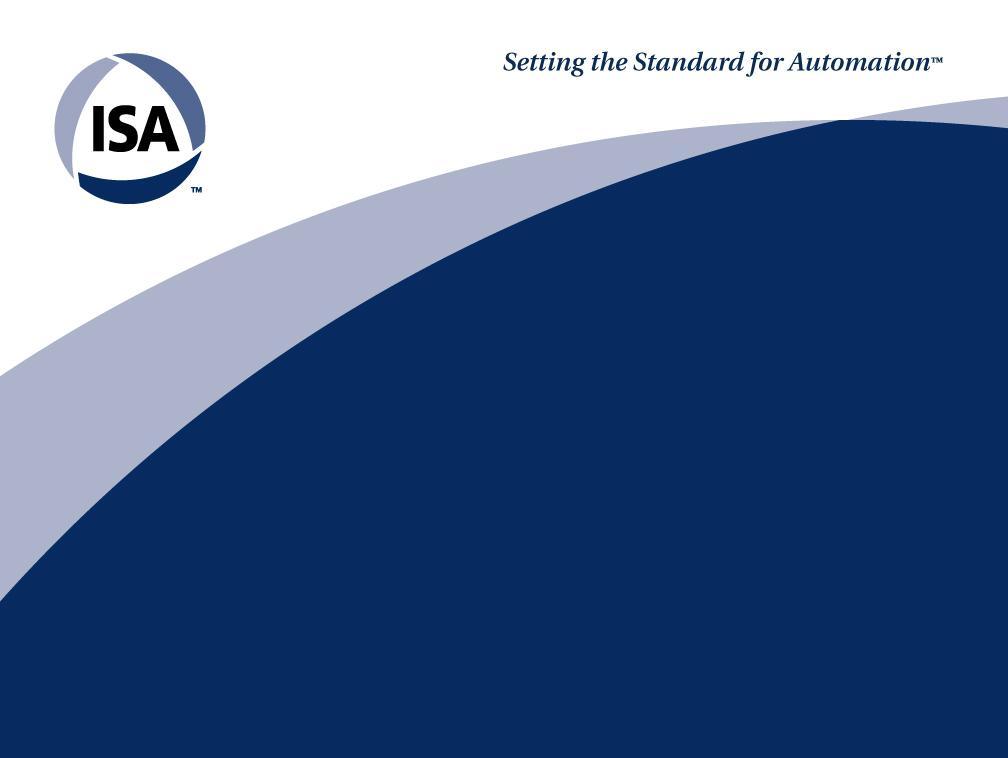 Successful Applications Using ISA100 Wireless Technology Standards Certification Education &