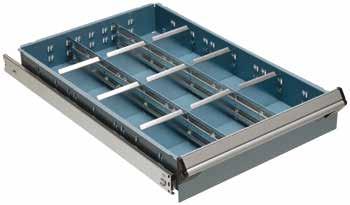 6 drawer heights available: 3", 4", 5", 6", 8" and 12".