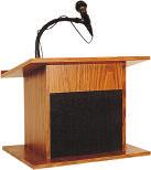 LECTERNS / PODIUMS OKLAHOMA SOUND 1019 ORATOR, 95 HEIGHT-ADJUSTING #800 The Sound Orator #800 is a versatile lectern designed to adjust in height between 42" and 52".
