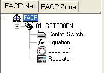5.1.8 Exit system 5.2 General Operation The system map provides a quick method to define FACPs, loops, devices, manual keys and zones and etc, as shown in Fig. 9. Fig. 9 5.2.1 Panel Operation 5.2.1.1 Add New FACP Right-click on <FACP>, click on <Add FACP>.