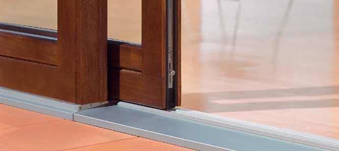 Patio Life Lowering energy consumption and living without barriers Save energy with the new enhanced threshold No tripping hazards as standard Patio Life: the door that withstands wind and weather A