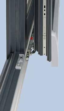 The system is easy to install and extremely versatile An innovative spring damper unit ensures that all of the sash formats are easy to open and close with virtually no force It is suitable for